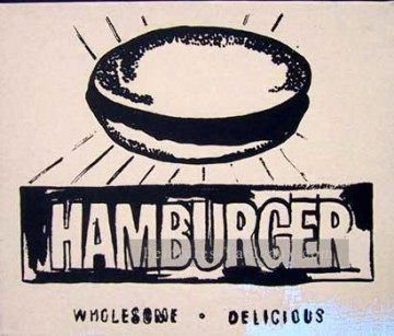 Hamburguesa beige Andy Warhol Pinturas al óleo